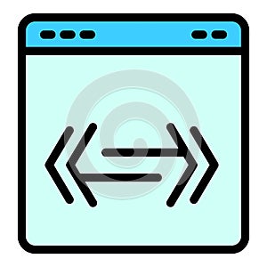 Filter search web page icon vector flat