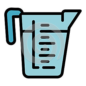 Filter water jug icon color outline vector