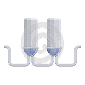 Filter water purification icon, cartoon style