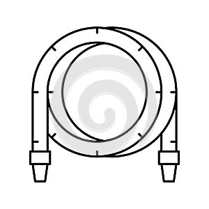 filtrate pool hose line icon vector illustration photo