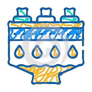filtration machine vector symbol illustration icon doodle illustration