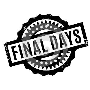 Final Days rubber stamp