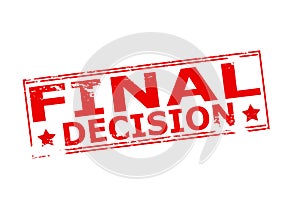 Final decision