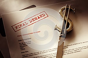 Final demand notice photo