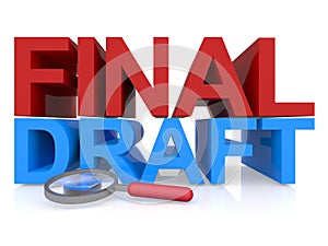 Final draft on white