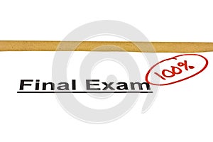 Final Exam Marked With 100%