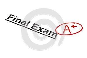 Final Exam Marked With A+