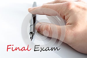 Final exam text concept