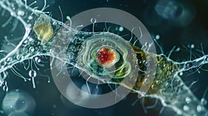 The final image zooms in on a single euglenoid showcasing its unique mix of animallike and plantlike characteristics