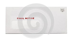 Final Notice Envelope