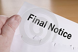 Final notice