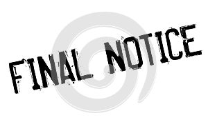 Final Notice rubber stamp