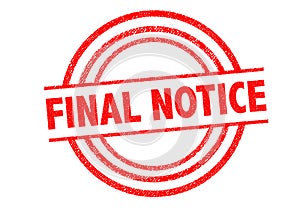 FINAL NOTICE Rubber Stamp