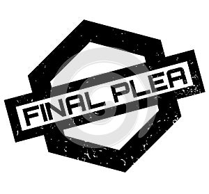 Final Plea rubber stamp