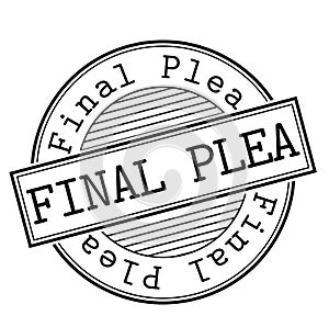 Final Plea stamp typ