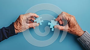 The Final Puzzle Piece Connection.AI generated image