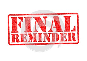 FINAL REMINDER Rubber Stamp