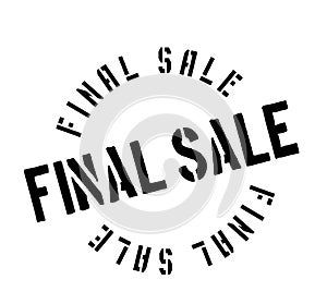 Final Sale rubber stamp