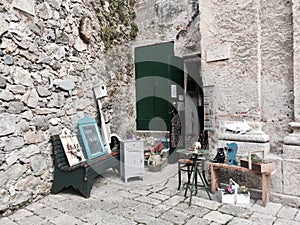 Finalborgo vintage shop, Savona, Italy