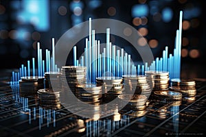 Finanacial markets and economic concept