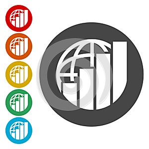 Finance Accounting Chart Arrow Logo