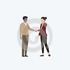 Finance and business deal handshake