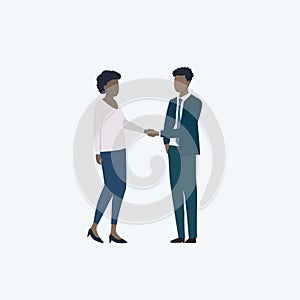 Finance and business deal handshake