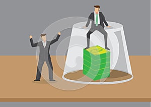 Finance Comptroller Safekeeping Money Vector Illustration