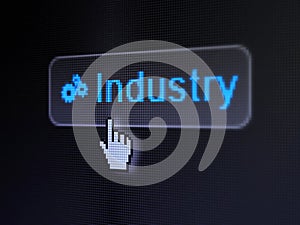 Finance concept: Industry and Gears on digital photo