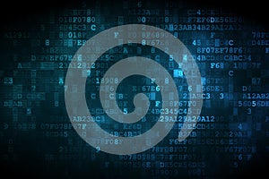 Finance concept: Light Bulb on digital background