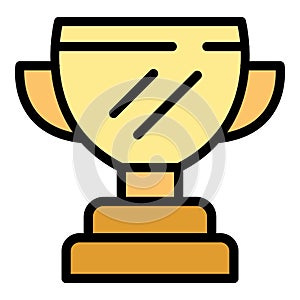 Finance cup icon vector flat