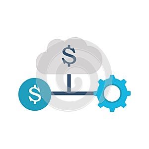 Finance database Isolated Vector icon which can easily modify or edit