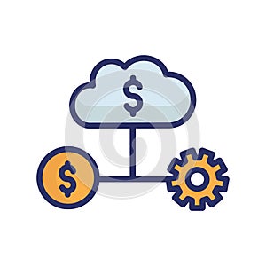Finance database Isolated Vector icon which can easily modify or edit