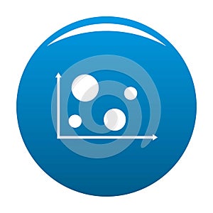 Finance diagram icon blue