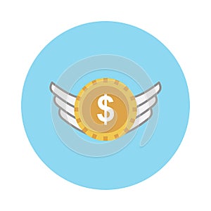 Finance flat vector  icon