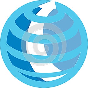 Finance Globe logo concept