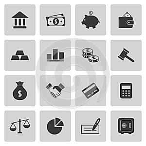 Finance icons set