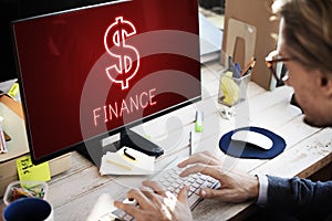 Finance Investment Money Cash Icons Graphics Concept