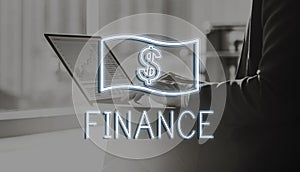 Finance Investment Money Cash Icons Graphics Concept