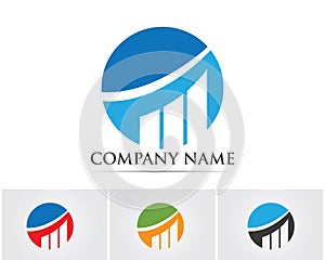 Finance logo and symbols vector concept illustration