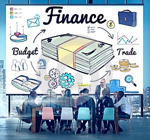 Finance Money Debt Expenditure Trade Concept photo