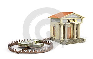 Finance risk concept.