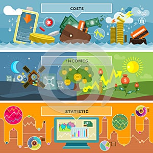 Finance Statistic Costs and Incomes