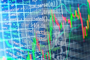 Finance stock exchange background