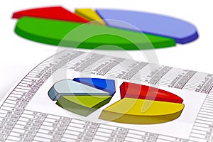 Finance and stock market with chart