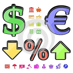 Finance symbols