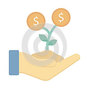 Financeflat vector icon which can easily modify or edit