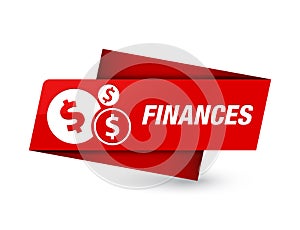 Finances (dollar sign) premium red tag sign