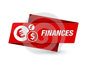 Finances (euro sign) premium red tag sign