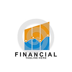 Financial and accounting business logo design